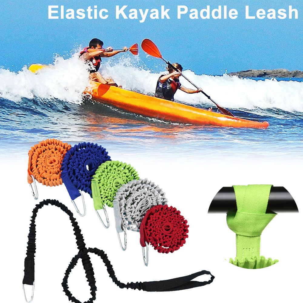 Fishing Kayak Anchor - 調整可能な弾性カヤックとカヌーのパドルロッド,釣り竿,安全ロープ,カラビナ,手漕ぎアクセサリー