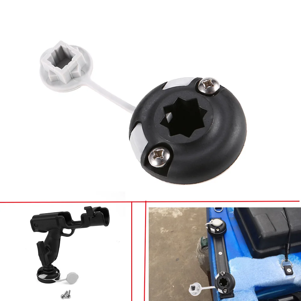 Fishing Kayak Anchor - 耐久性のあるナイロンカヌーカヤックスターマウントベースインフレータブルボート海釣りロッドホルダーマウントベースタックルキットアクセサリー