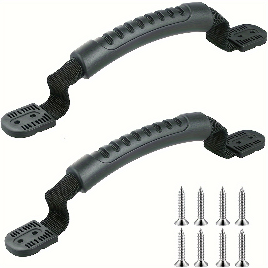 Fishing Kayak Anchor - カヤックボートハンドルに適したカヤックハードウェアアクセサリー付きカヤックキャリングハンドル2個セット