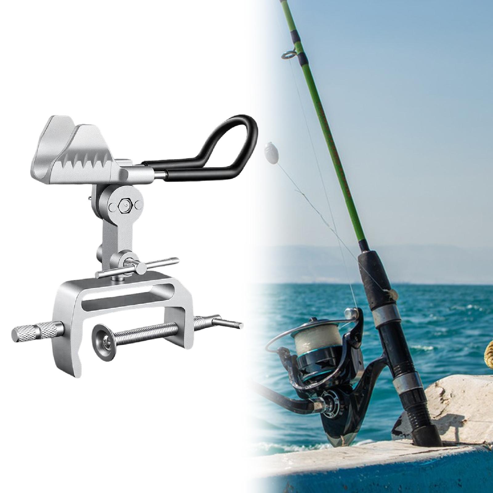 ボート用釣り竿ホルダー クランプ式 調整可能 アルミ合金製  - Fishing Kayak Rod Holder のレビューと価格