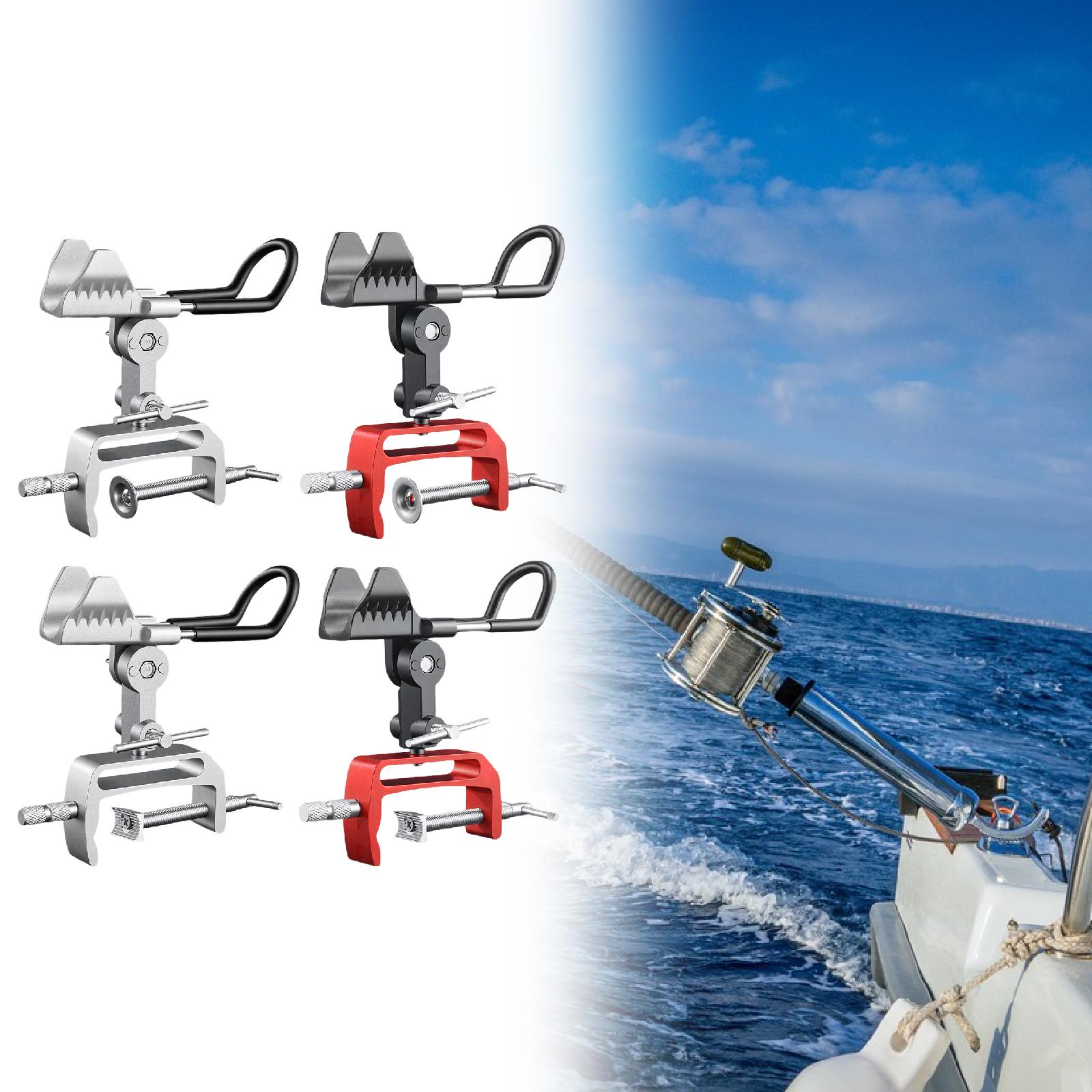 ボート用釣り竿ホルダー クランプ式 調整可能 アルミ合金製  - Fishing Kayak Rod Holder のレビューと価格