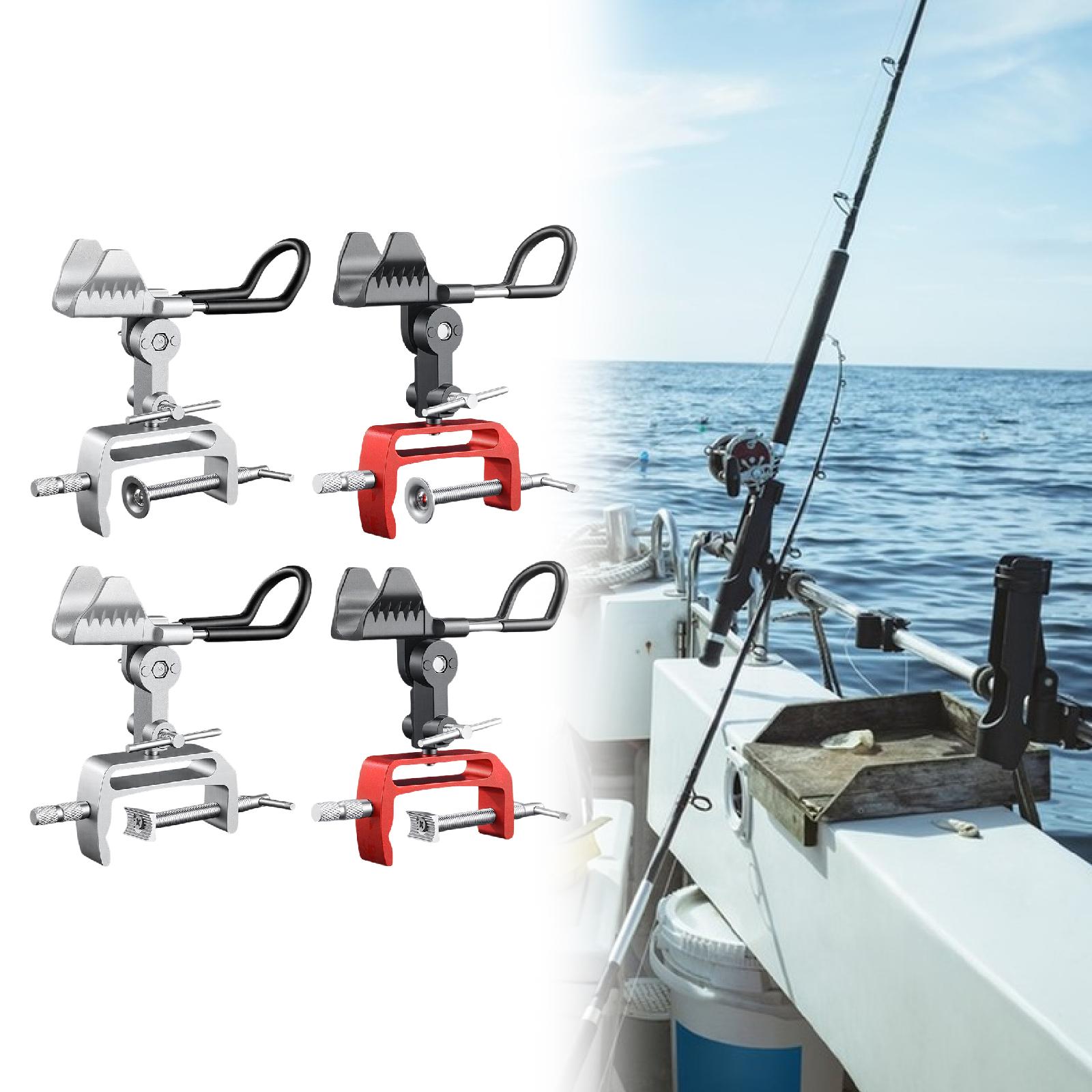 ボート用釣り竿ホルダー クランプ式 調整可能 アルミ合金製  - Fishing Kayak Rod Holder のレビューと価格
