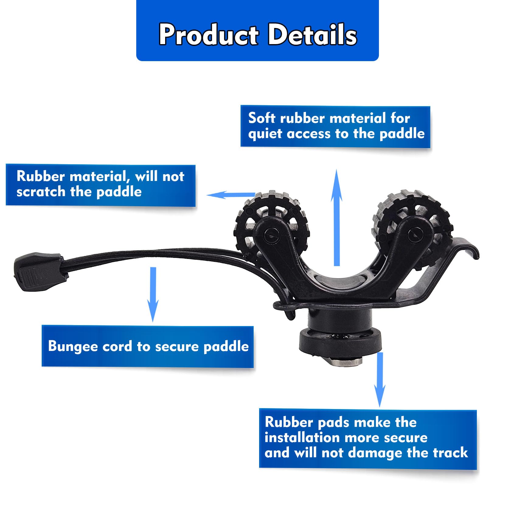 カヤックレールパドルホルダー カヤックトラックマウントアクセ - Fishing Kayak Anchor のレビューと価格