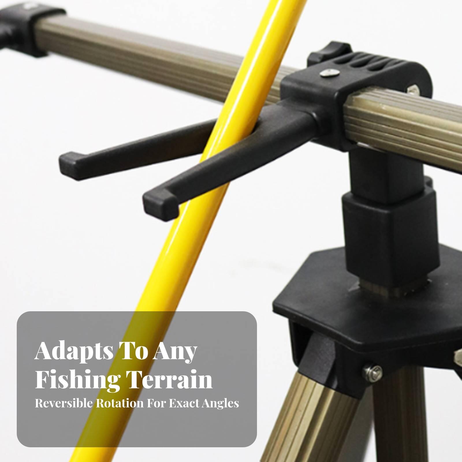 持ち運び可能な釣り竿スタンド。3つのクレードル（固定台）と折 - Fishing Kayak Rod Holder のレビューと価格